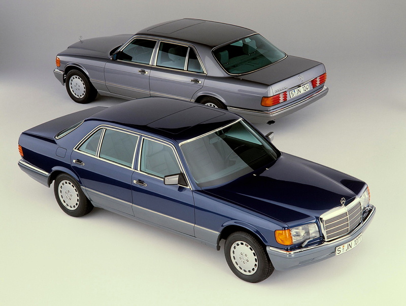 De Mercedes S-klasse uit de jaren tachtig