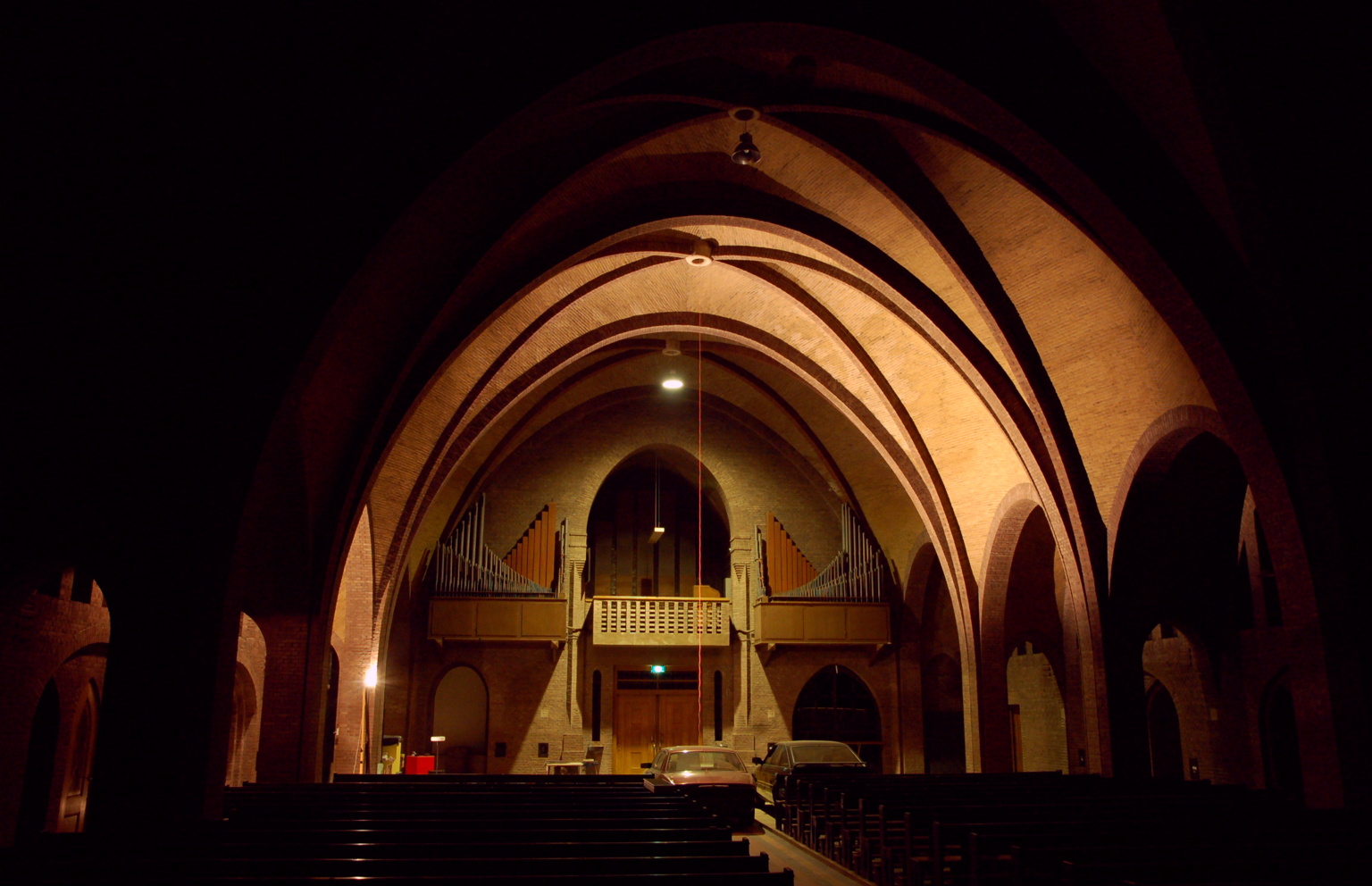 Experimenteren met verlichting Corneliuskerk