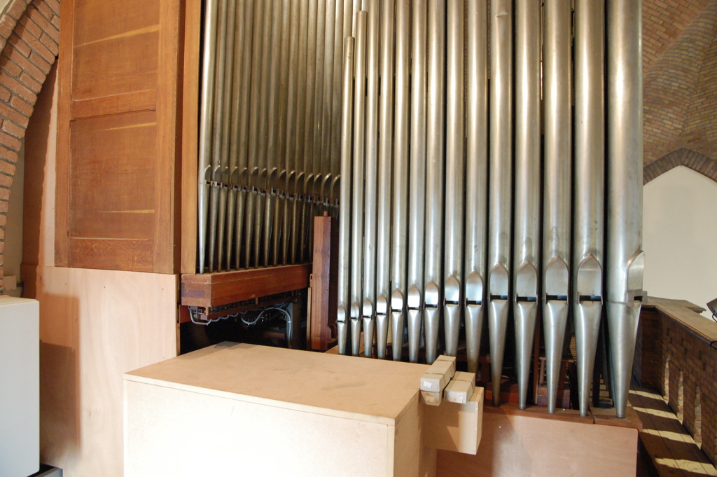 Zijkant van het orgel